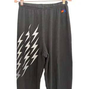 Aviator Nation Bolt Gradient Sweatpants Black/Gray Women's Size X-Large thumbnail 4