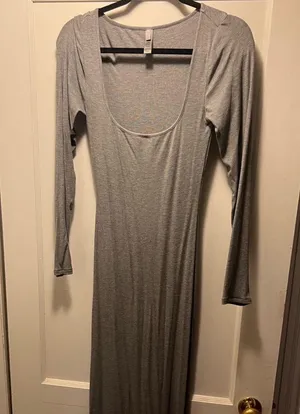 SKIMS Gray Maxi Dress thumbnail 1