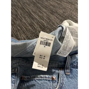 Abercrombie and Fitch Loose Short High Rise Medium Wash Denim 6” Plus Size 22 thumbnail 4