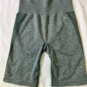 Gymshark Seamless High-Waist Bike Shorts in Teal Green thumbnail 4