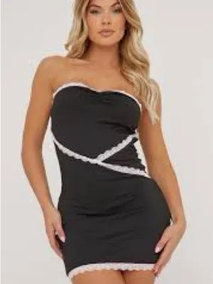 White Fox Lana strapless Mini Dress thumbnail 3