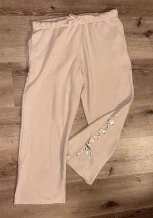PINK Victoria's Secret Flare Sweat Pants with Foil Logi thumbnail 1
