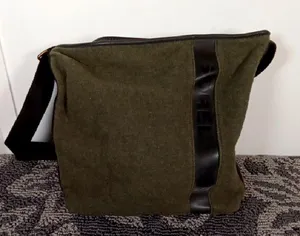 Sorel Crossbody Shoulder Bag Sporty School Canvas Wool Womens thumbnail 1