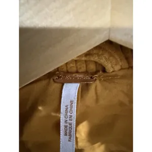 New Free People Jacket Small Slouchy Dolman Moto Corduroy Biker Caramel Orange thumbnail 4