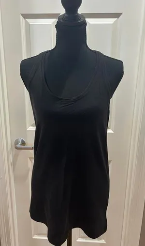 Lululemon Black Racerback Tank Top Sz L thumbnail 1