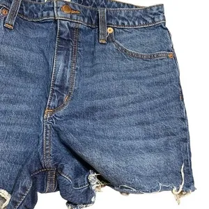 Universal Thread Vintage Midi Jean Shorts Womens 10 Cut Off Distressed Denim thumbnail 7