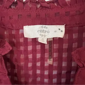 Metro Burgundy Blouse thumbnail 3
