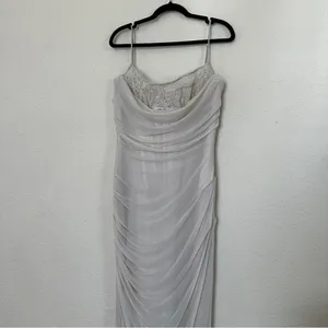 HOUSE OF CB L‎ D-DD 'Nalini' Sand Maxi Dress NWOT thumbnail 12