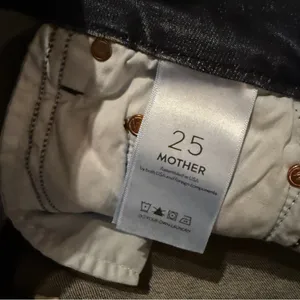 Mother Denim High Waisted Looker Jeans in Here Kitty, Kitty‎ Glitter Racer Sz 25 thumbnail 11