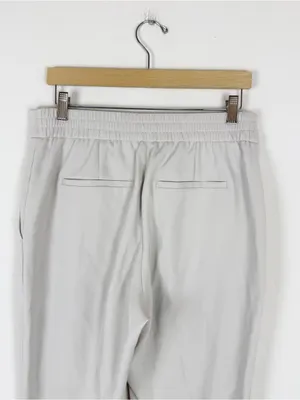 Quince Stretch Crepe Ankle Pants in Sand thumbnail 9
