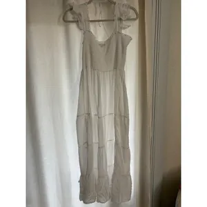 EILEEN WEST Grace Swiss Dot Smocked Cotton Lawn Dress Ruffle Sleeve Size Large‎ thumbnail 7