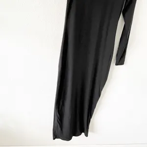 SKIMS Onyx Fits Everybody Long Sleeve Bodycon Crew Neck Stretch Maxi Dress thumbnail 4