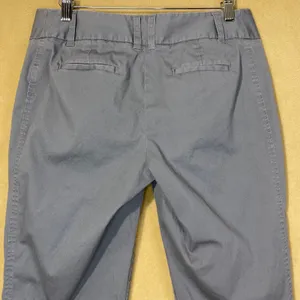 Daisy Fuentes Capri Pants Womens 6P Moonstone Gray Blue Cropped Stretch‎ EUC thumbnail 5