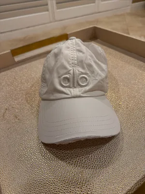 ALO Yoga White Women's Logo Baseball Cap thumbnail 2