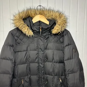 Ralph Lauren‎ Black Puffer Jacket with Faux Fur Trim thumbnail 3