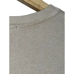 Abercrombie & Fitch Beige Tan Ribbed Knit Long Sleeve Crew Neck Sweater Size M thumbnail 6