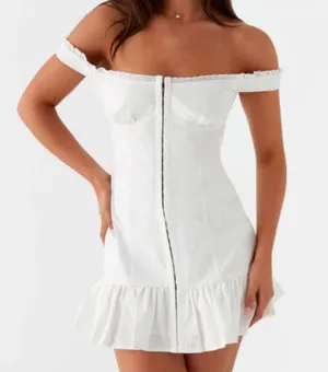 Peppermayo Mini Dress- White 8 thumbnail 1