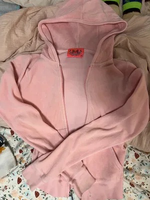 Juicy Couture Velour Zip-Up Jacket Pink thumbnail 1