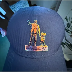 Nike x Disney Hat 50th Anniversary Navy Blue Partners Statue Adjustable Cap thumbnail 6