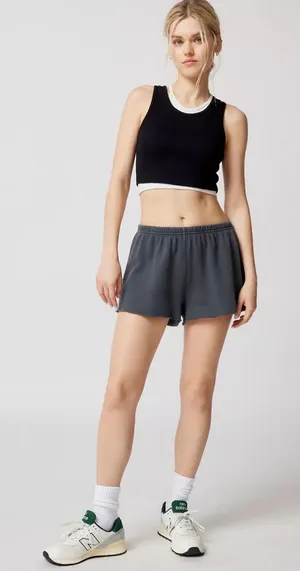 Urban Outfitters Charcoal Gray Sweatshorts thumbnail 1