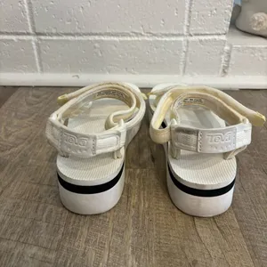 TEVAS platform white sandals thumbnail 2