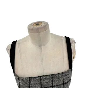 NBD‎ Bynes Mini Dress Gray Black Plaid Sleeveless Size Small thumbnail 5