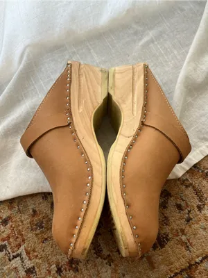 Troentorp Of Sweden• Brown Leather Clogs• Sz 38 thumbnail 7