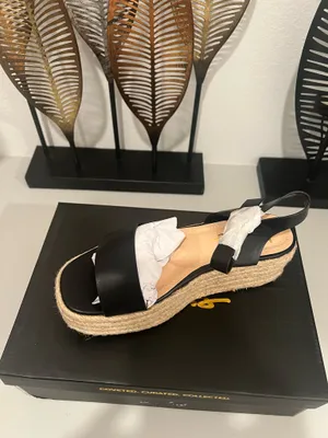 Black Wedge Sandals by Lulus thumbnail 3