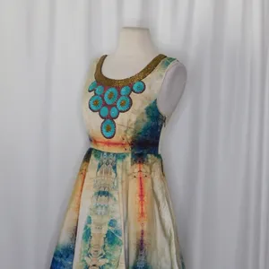 Anthropologie BHANUNI BY JYOTI‎ Villette Dress Fit N' Flare Beaded Embellished 2 thumbnail 6