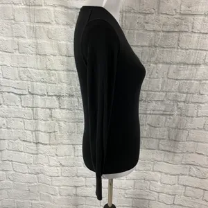 women M Crewneck Longsleeve classic sweater black thumbnail 5