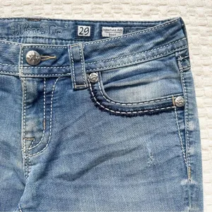 Miss Me Womens Size 29 Signature Rise Boot Cut Jeans Embellished Back Pockets thumbnail 5