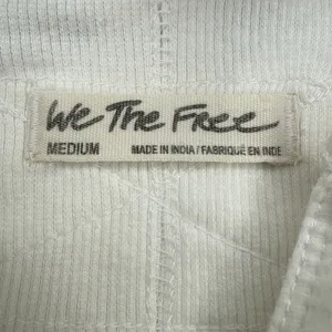 Free People We The Free M Henley Long Sleeve Top Ivory Casual Stretch thumbnail 6