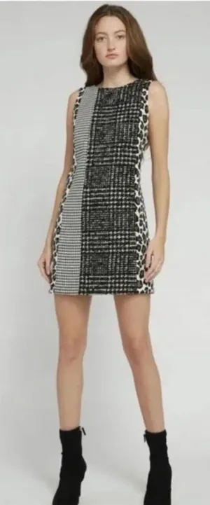 ALICE + OLIVIAClyde Patchwork Shift Dress‎ thumbnail 1