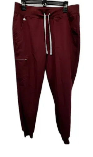 FIGS Scrub Pants Womens M Burgundy Technical Collection Cargo Nurse Jogger thumbnail 1