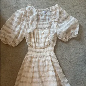 Sabo Skirt White Plaid Mini Dress thumbnail 2
