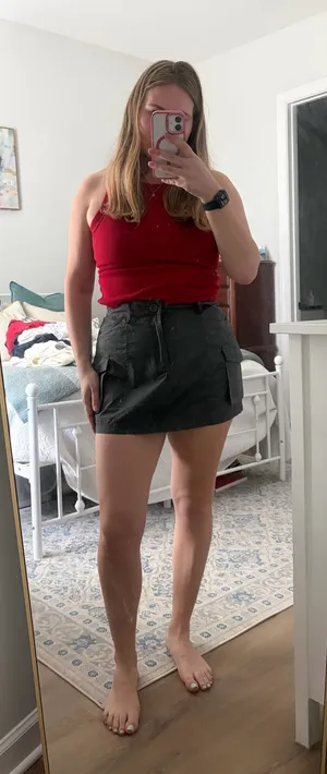 Princess Polly Gray Utility Skirt thumbnail 1