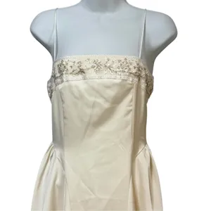 MOTF Naturally Chic Champagne Embroidered Beaded Maxi Dress XS B250414100771 thumbnail 7