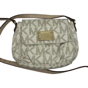 Michael Kors White Leather Crossbody Bag thumbnail 1