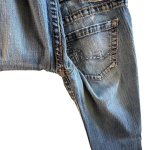 Big Star Casey Bootcut Jeans Medium Wash Distressed Denim Low‎ Rise Size 30L USA thumbnail 12
