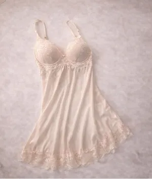 Envy Lace Trim Chemise Nightgown – Size Small thumbnail 1
