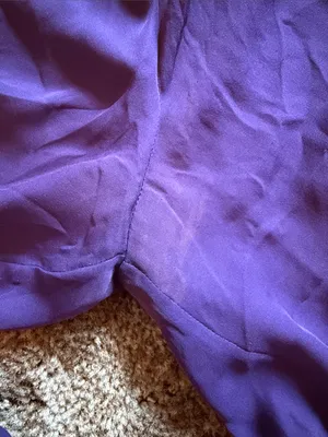 Joie Silk Long Sleeve Blouse Peasant Top Purple Scoop Neck Smocked Elastic Waist thumbnail 9