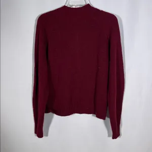 Banana Republic Womens Cozy V Neck Sweater Alpaca Red Medium thumbnail 5