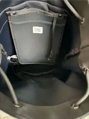 Athleta Diem Black Neoprene Bucket Bag Backpack thumbnail 7