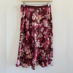 Free People Intimately Sweet Talker Floral Midi Skirt Size Medium thumbnail 3