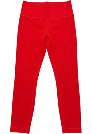 Lululemon Leggings Wunder Under Women 2 Red High Rise Cropped 23"LW6CAMS thumbnail 1