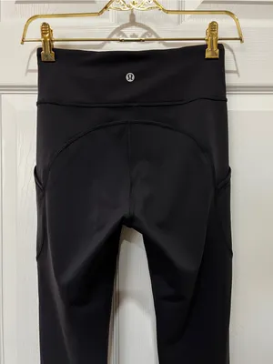 Lululemon Invigorate High-Rise Legging Pants Crop 23" Size 4 Black thumbnail 6