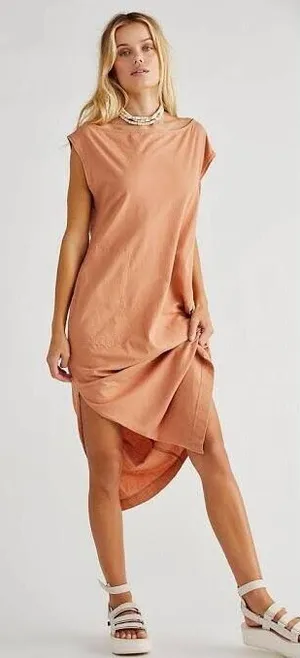 Free People FP Beach Raquel Midi Dress - Size S. B-7 thumbnail 1