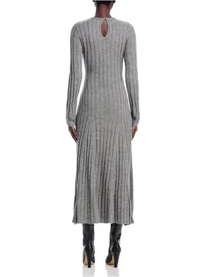 NWOT French Connection baby soft fit and flare midi dress size large gray thumbnail 2
