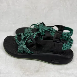 Chaco Z Cloud 2 Womens 9 Sandals Black Green Strappy Toe Loop Hiking J106636 thumbnail 7