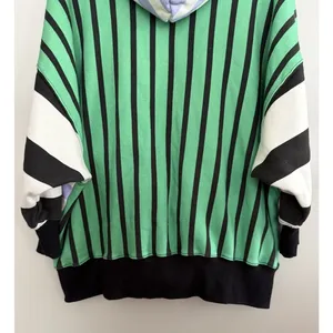 Free People Movement Free "Sprint To The Finish" Hoodie Green Stripe Women's Med thumbnail 6